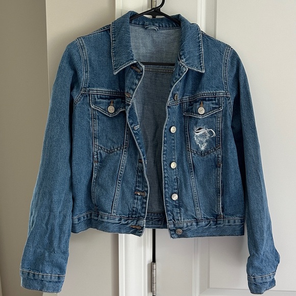 Top Shop Classic Blue Denim Jacket - Picture 1 of 3
